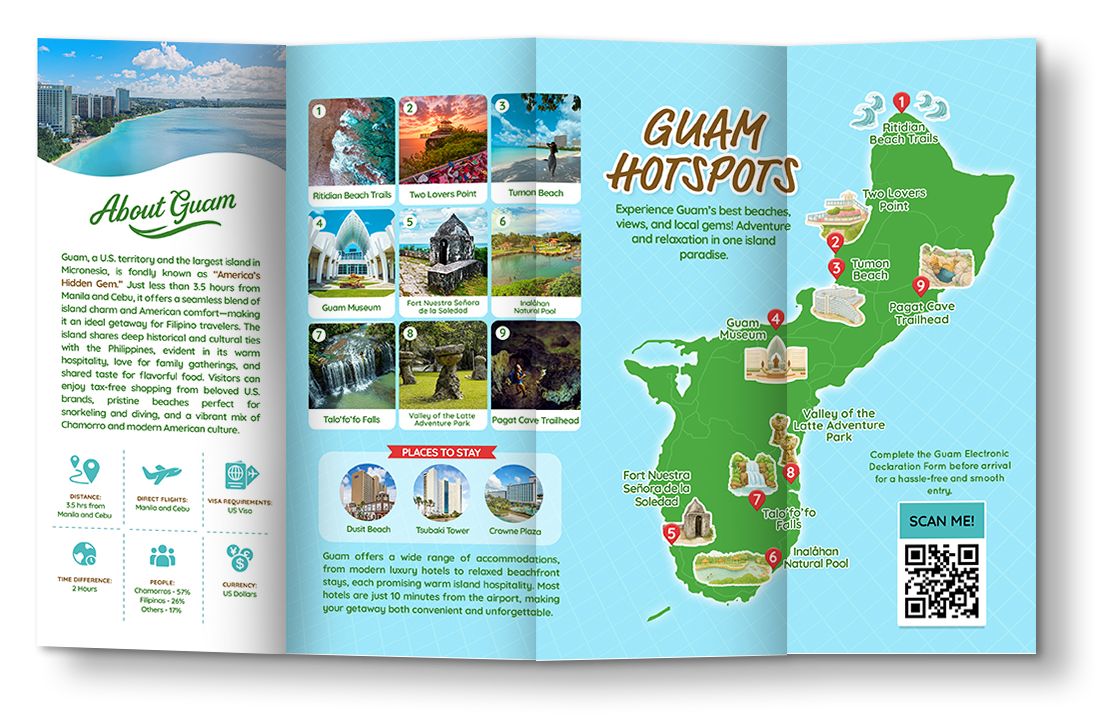Guam Hotspots Travel Guide Brochure